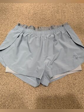 Vuori Light Blue Women's Athletic Shorts